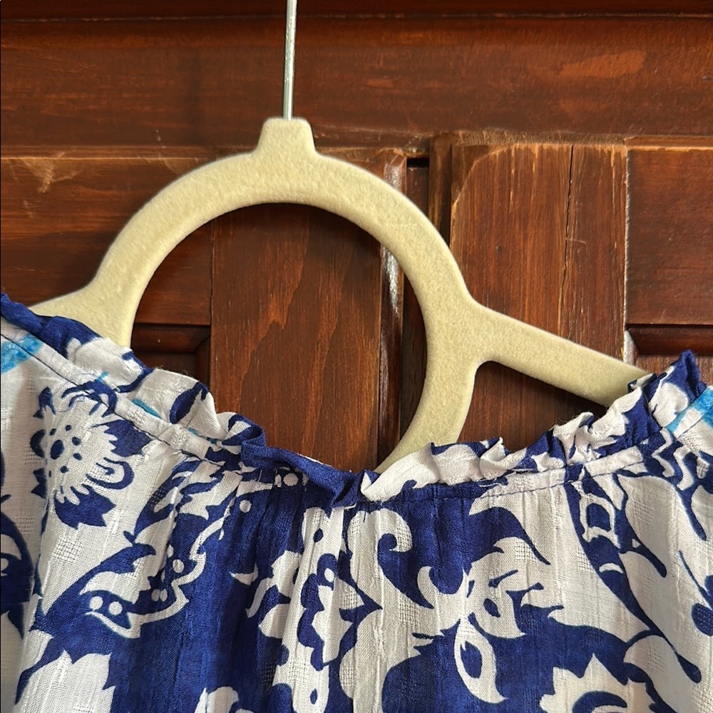 RACHEL ZOE GRAPHIC RELAXED SHORT SLEEVES BLOUSE - Picture 6 of 6